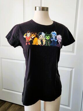 TeeTurtle Chibi-Style Disney Villains T-Shirt Women's Size Large
